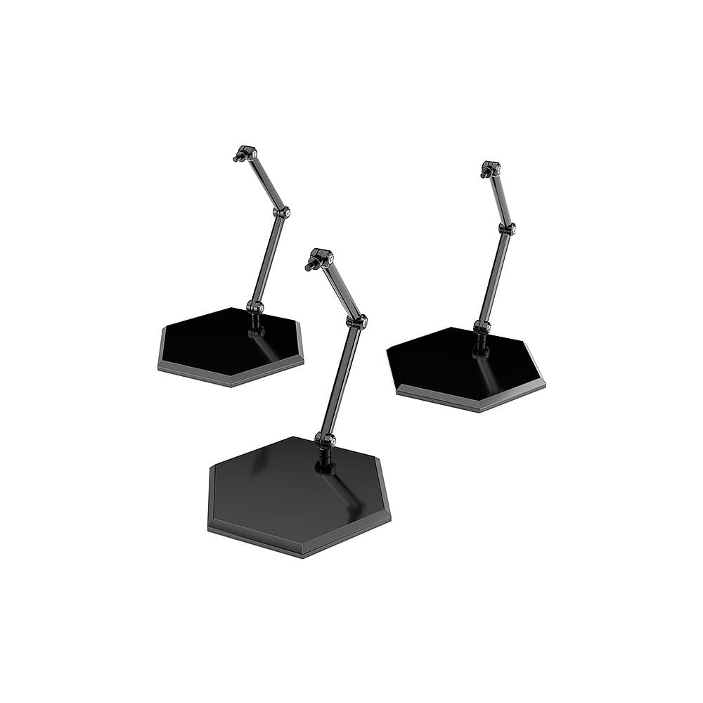 The Simple Stand Mini Nendoroid More Pack de 3 Caballetes para Mini Figuras Black Hex Type - Z POP Toys