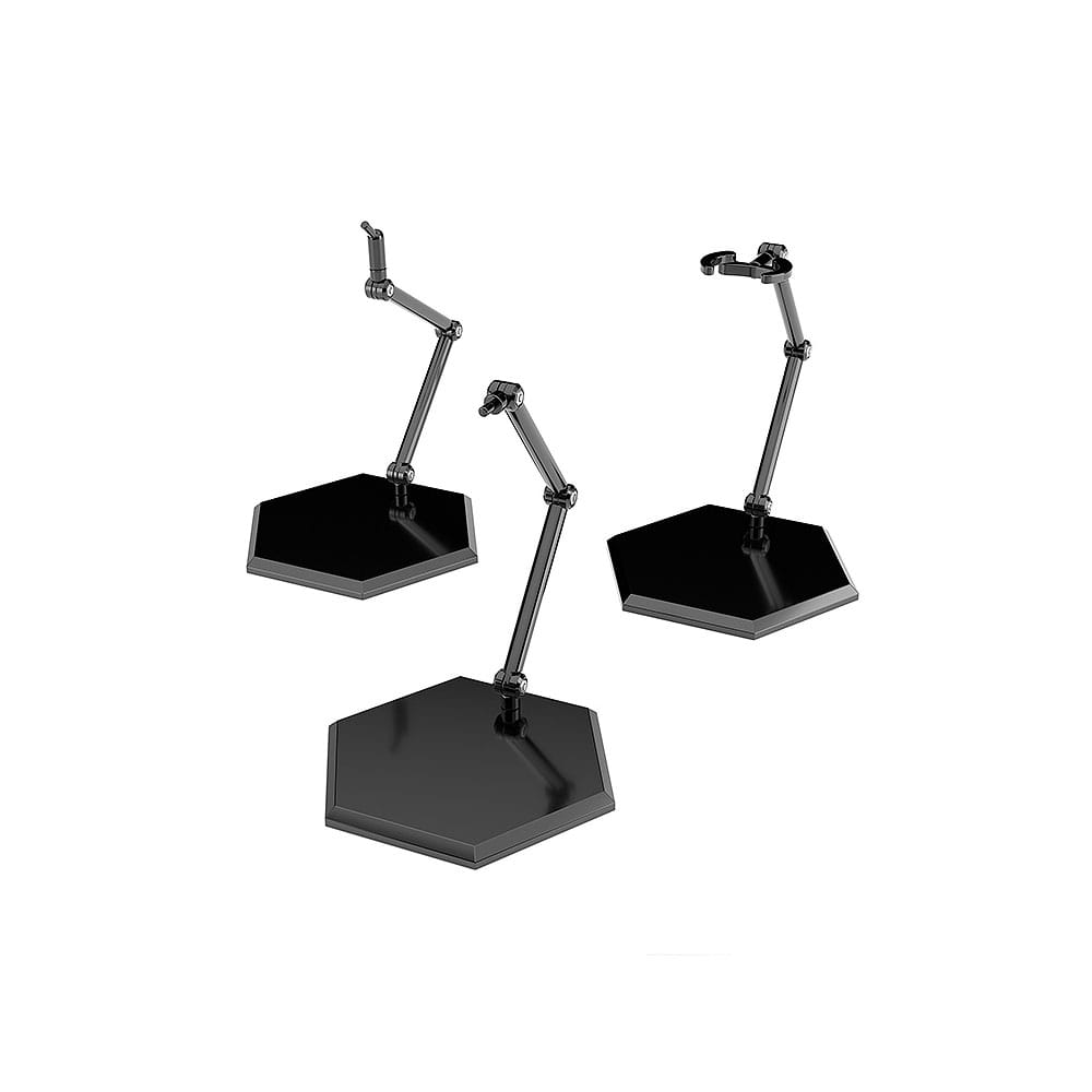 The Simple Stand Mini Nendoroid More Pack de 3 Caballetes para Mini Figuras Black Hex Type - Z POP Toys