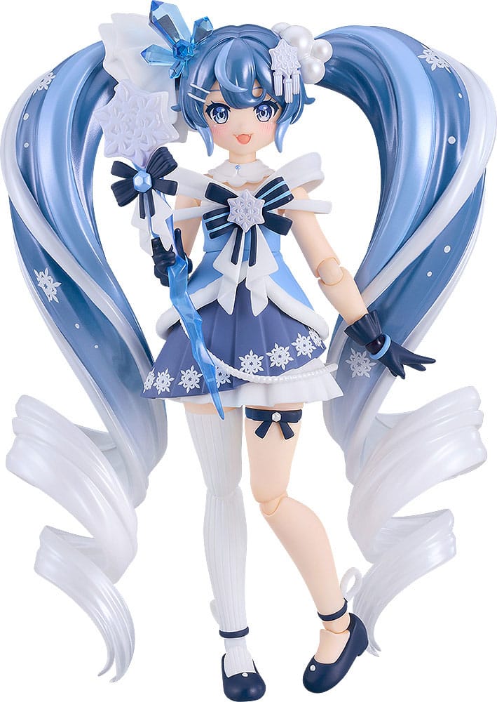 Character Vocal Series 01: Hatsune Miku Figura Figma Snow Miku: Crystal Snow Ver. 13 cm - Z POP Toys