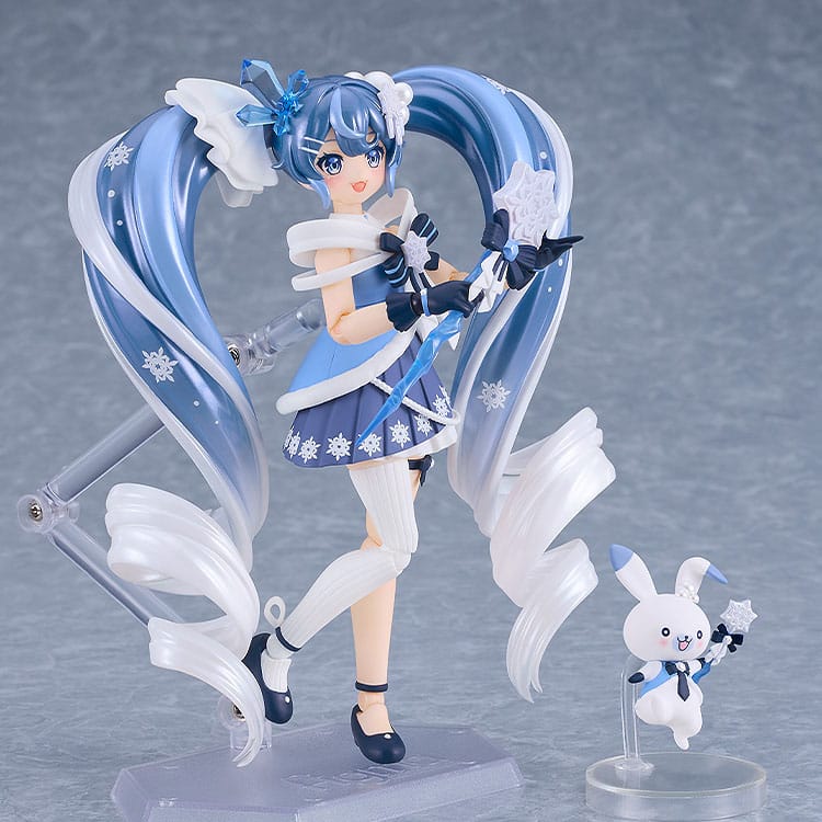 Character Vocal Series 01: Hatsune Miku Figura Figma Snow Miku: Crystal Snow Ver. 13 cm - Z POP Toys