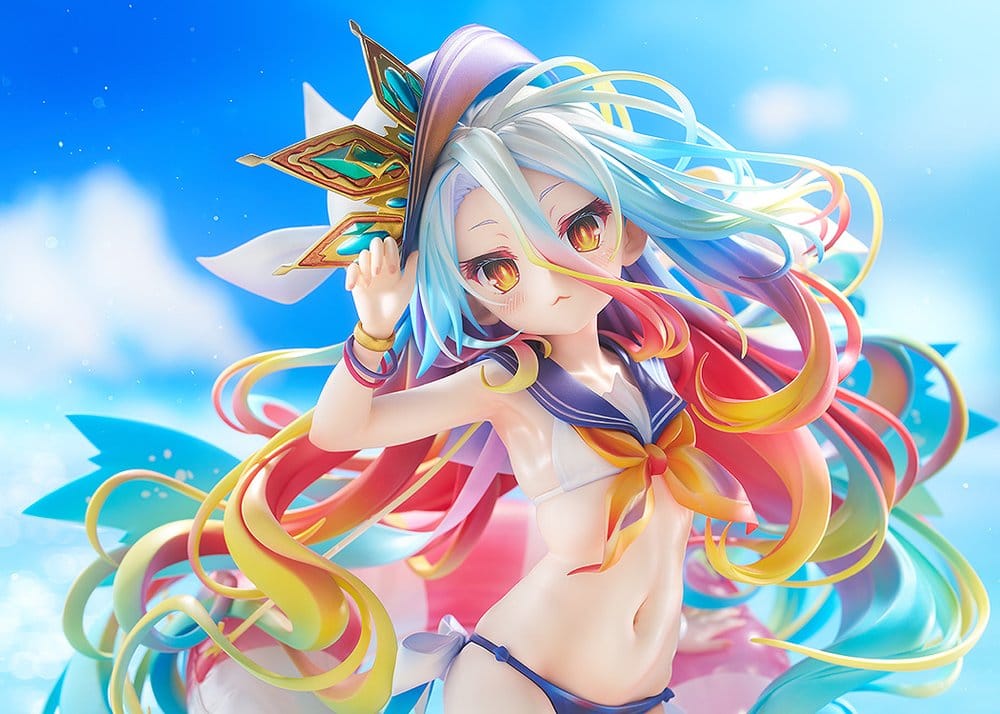 No Game No Life Estatua 1/7 Shiro: Sailor-Style Swimsuit Ver. 24 cm