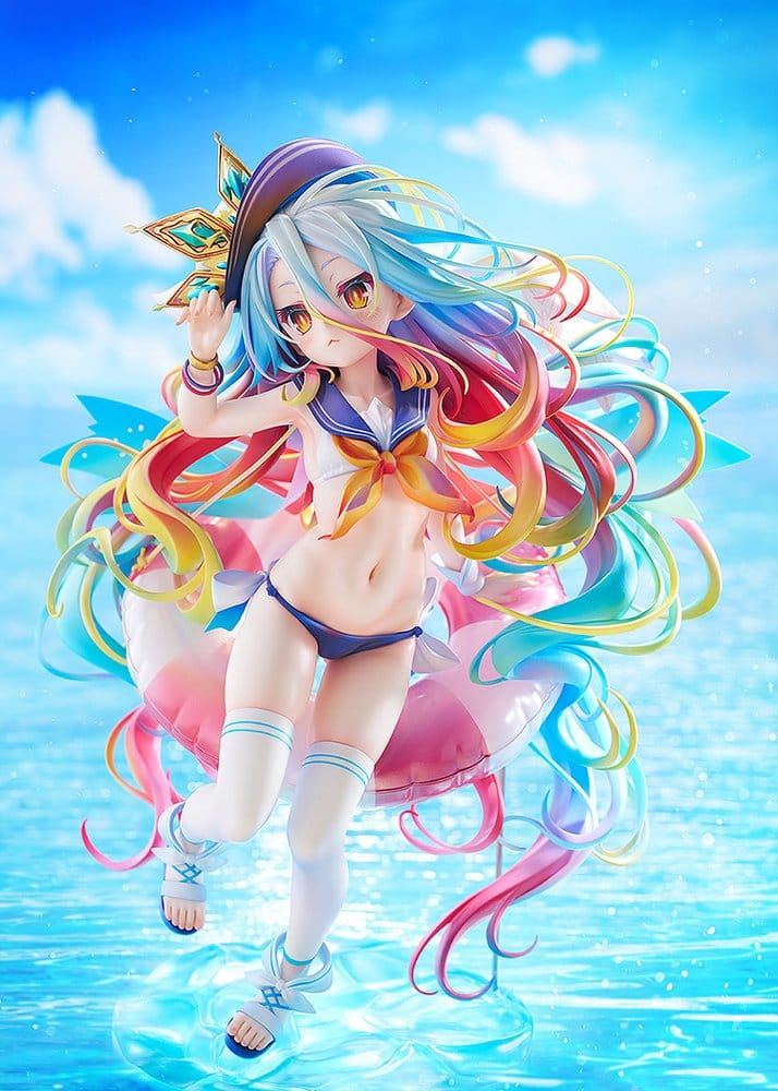 No Game No Life Estatua 1/7 Shiro: Sailor-Style Swimsuit Ver. 24 cm