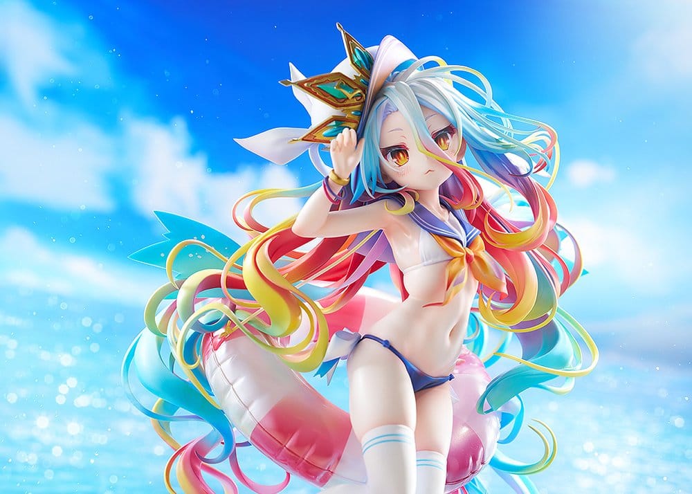 No Game No Life Estatua 1/7 Shiro: Sailor-Style Swimsuit Ver. 24 cm