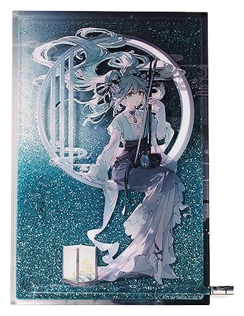 Character Vocal Series 01: Hatsune Miku Bloque acrílico Glitter Hatsune Miku Han Gong Qiu Yue Ver. 15 cm