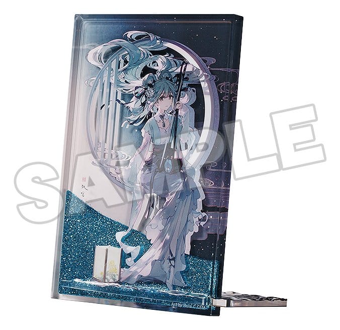 Character Vocal Series 01: Hatsune Miku Bloque acrílico Glitter Hatsune Miku Han Gong Qiu Yue Ver. 15 cm
