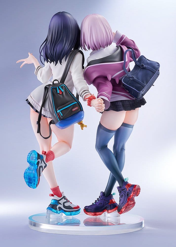 SSSS.Gridman Pack de 2 Estatuas PVC 1/7 Rikka Takarada & Akane Shinjo feat. toridamono 22 cm