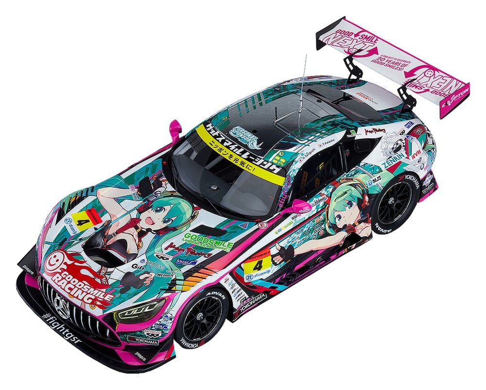 Hatsune Miku GT Project Vehículo 1/18 Good Smile Hatsune Miku AMG 2020 SUPER GT Okayama Test Ver. 26 cm