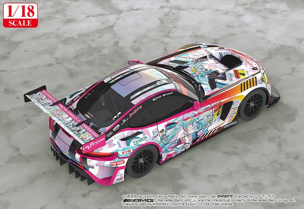 Hatsune Miku GT Project Vehículo 1/18 Good Smile Hatsune Miku AMG 2021 SUPER GT 100th Race Commemorative Ver. 26 cm