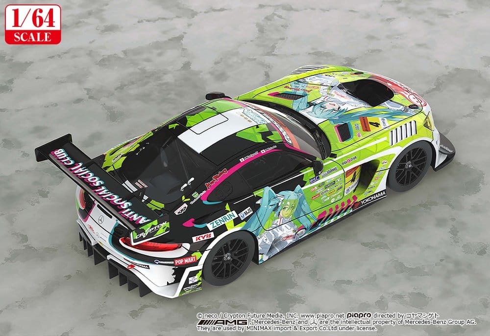 Hatsune Miku GT Project Vehículo 1/64 Hatsune Miku AMG 2022 Season Opening Ver. 7 cm