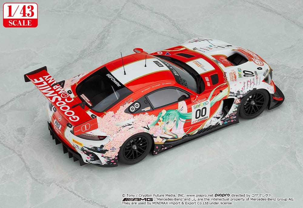 Hatsune Miku GT Project Vehículo 1/43 Good Smile Hatsune Miku AMG 2017 SPA24H Ver. 11 cm
