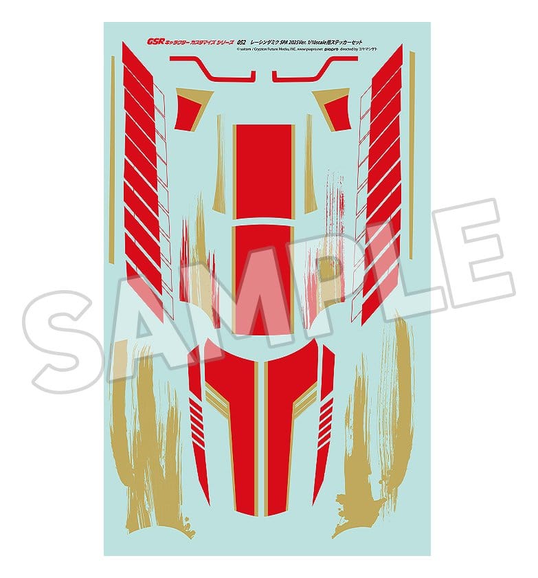 Hatsune Miku Pegatinas 1/10 GSR Character Customization Series 052 Racing Miku SPA 2025 Ver.