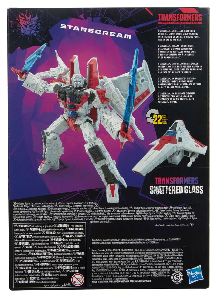 Transformers: Shattered Glass Voyager Class Figura Starscream 18 cm