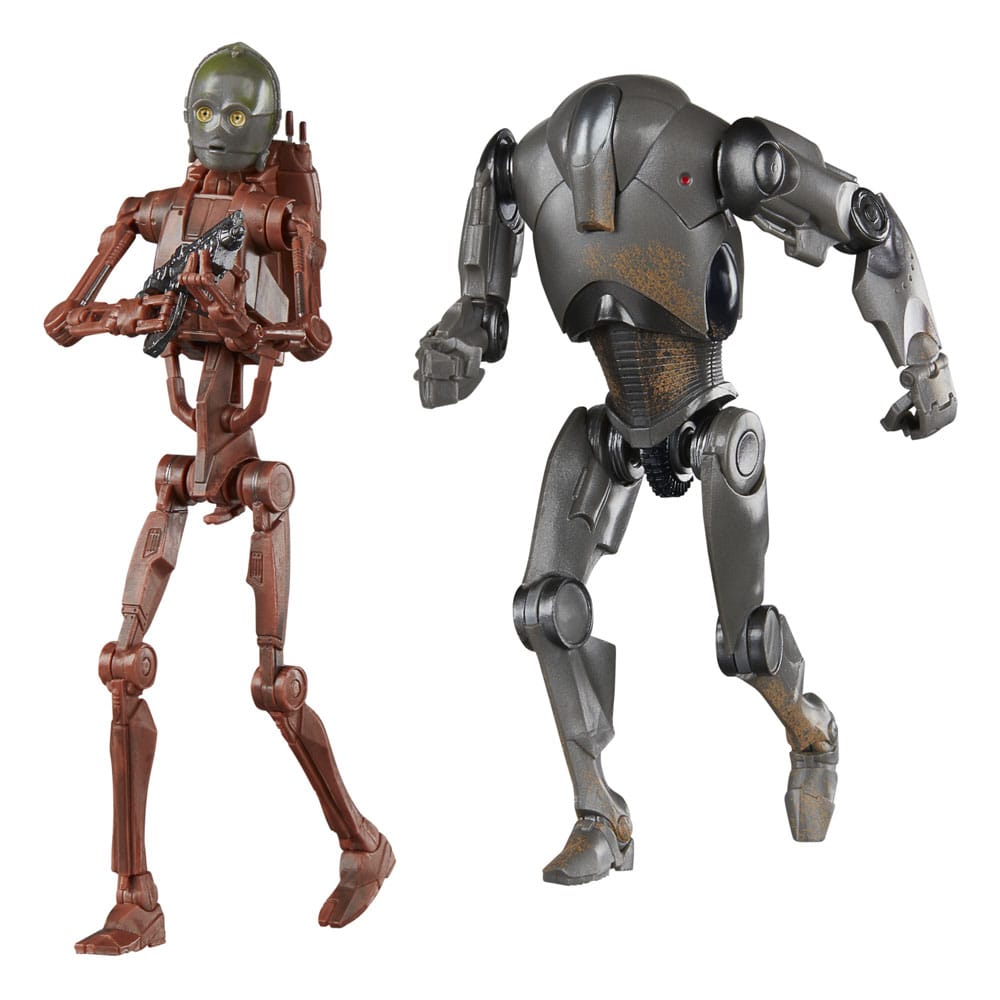 Star Wars Episode II Black Series Pack de 2 Figuras C-3PO (B1 Battle Droid Body) & Super Battle Droid 15 cm