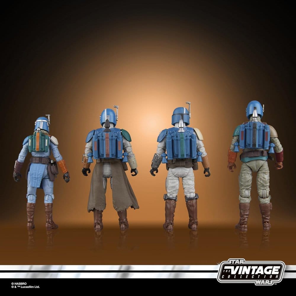 Star Wars The Mandalorian Vintage Collection Pack de 4 Figuras Mandalorian Shriek-Hawk 10 cm