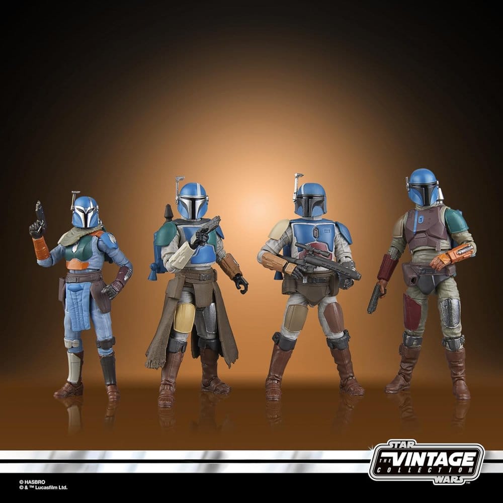 Star Wars The Mandalorian Vintage Collection Pack de 4 Figuras Mandalorian Shriek-Hawk 10 cm
