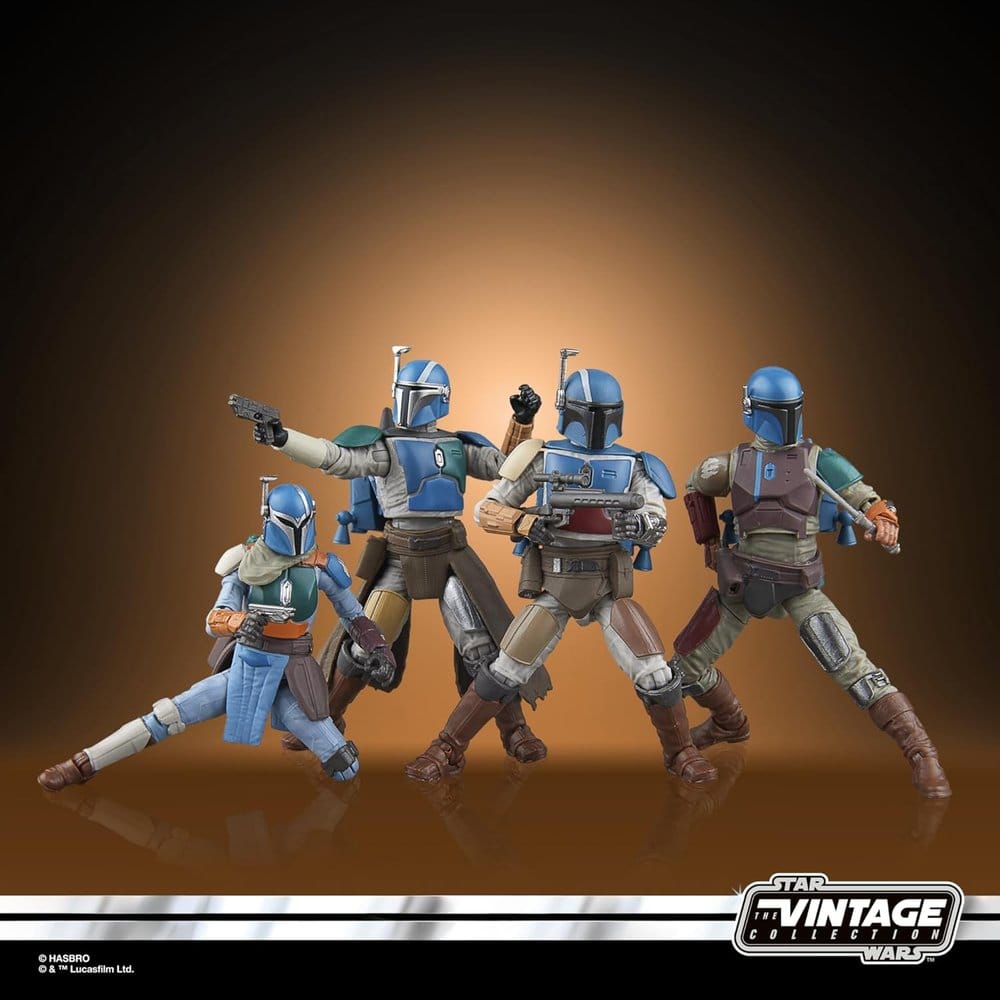Star Wars The Mandalorian Vintage Collection Pack de 4 Figuras Mandalorian Shriek-Hawk 10 cm