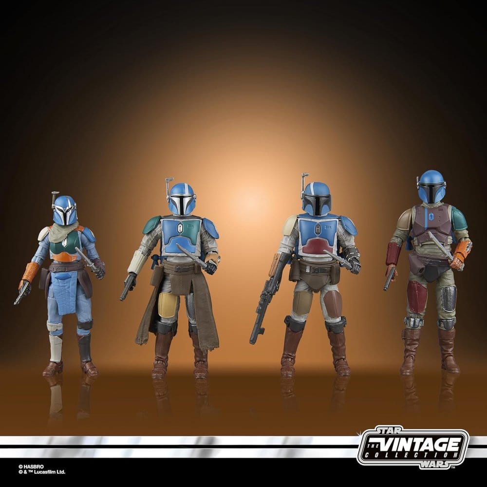 Star Wars The Mandalorian Vintage Collection Pack de 4 Figuras Mandalorian Shriek-Hawk 10 cm