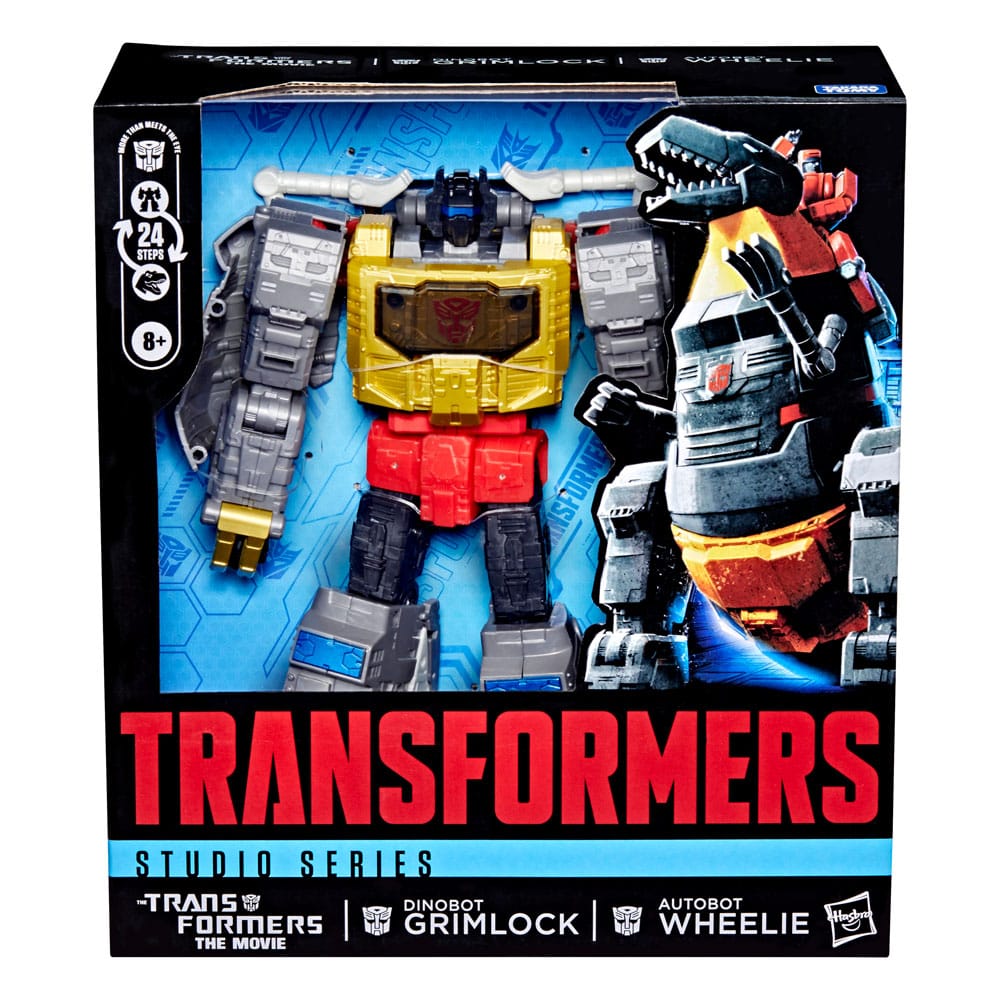 The Transformers: The Movie Studio Series Leader Class Figura Dinobot Grimlock & Autobot Wheelie 22 cm