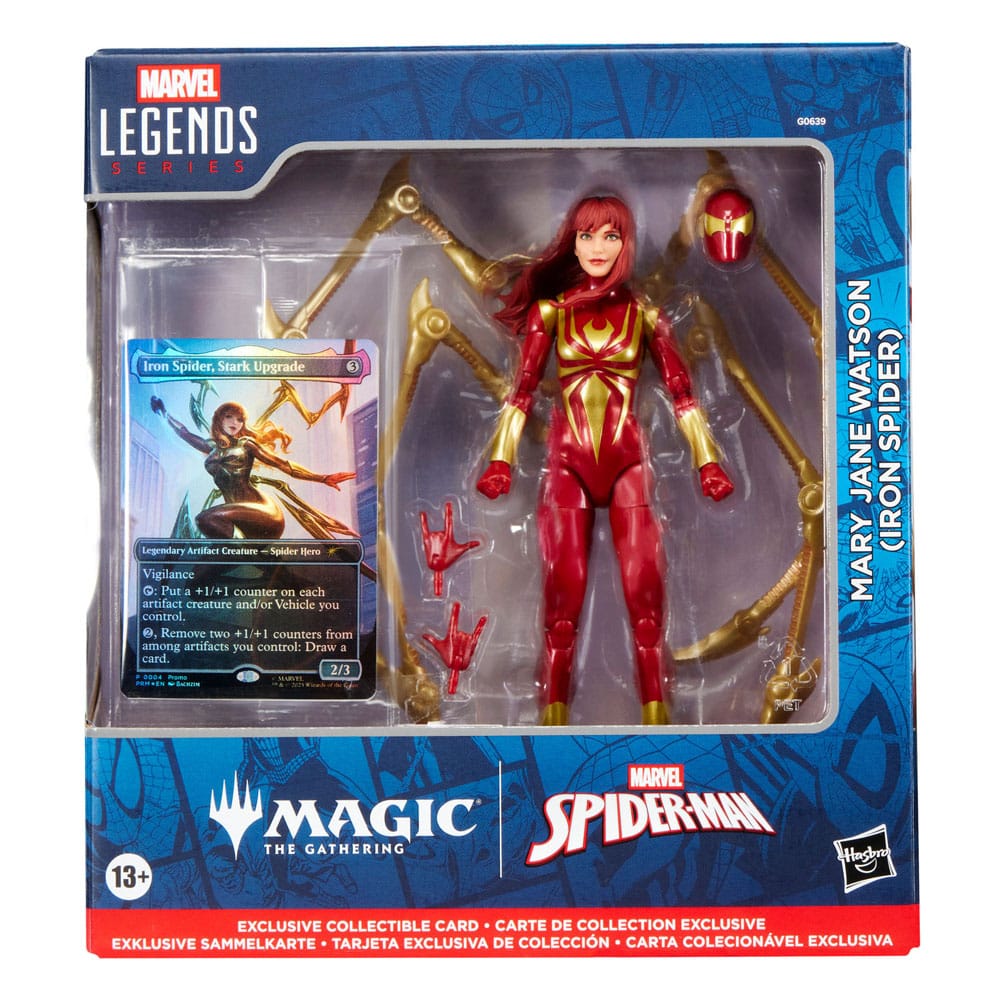 Marvel Legends Magic: The Gathering Figura Mary Jane Watson (Iron Spider) (con carta exclusiva metalizada) 15 cm
