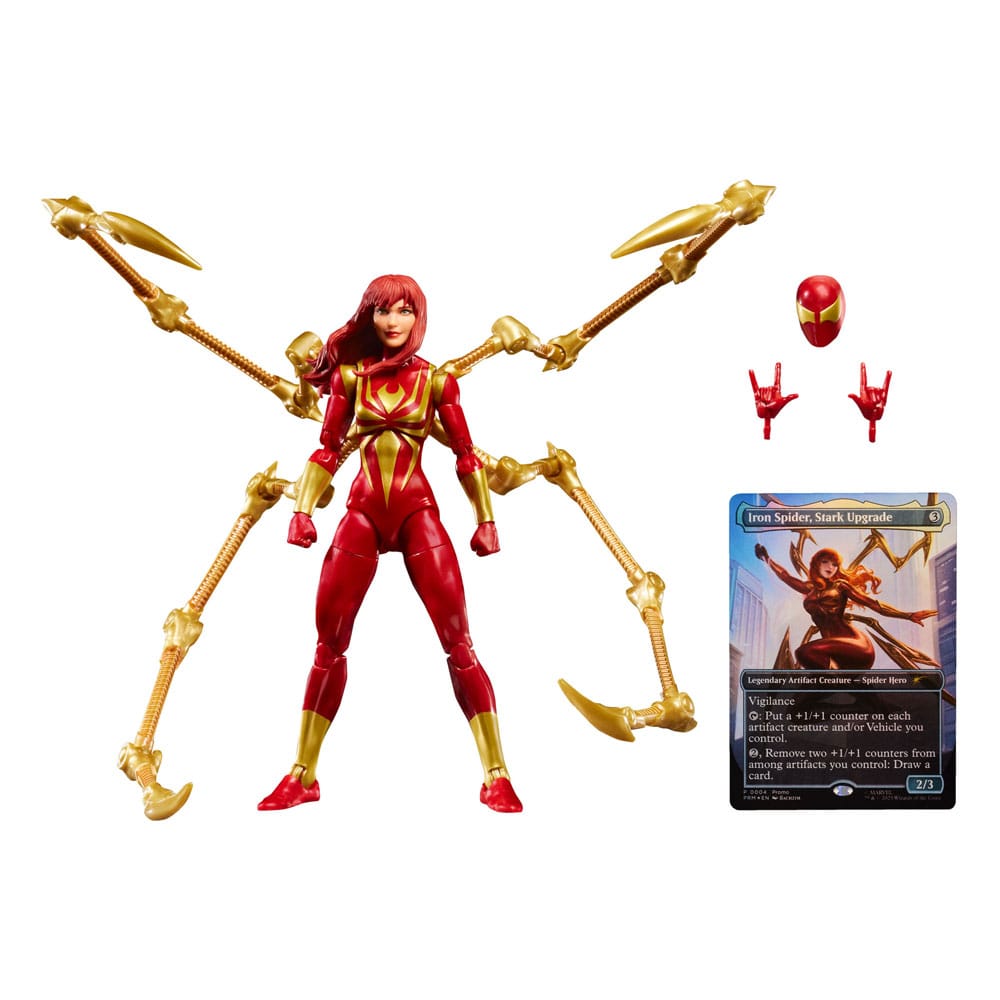 Marvel Legends Magic: The Gathering Figura Mary Jane Watson (Iron Spider) (con carta exclusiva metalizada) 15 cm