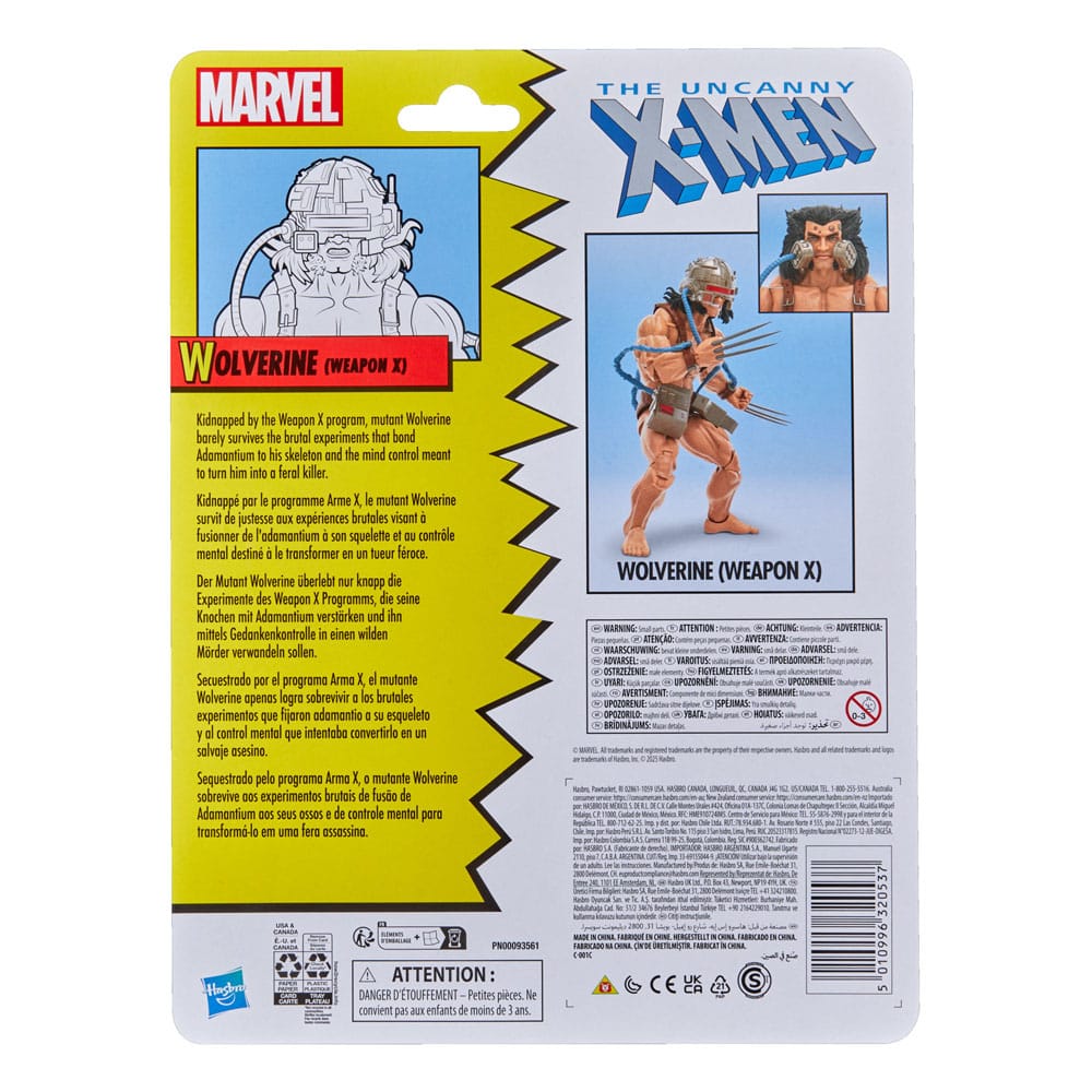 X-Men Marvel Legends Figura Wolverine (Weapon X) 15 cm