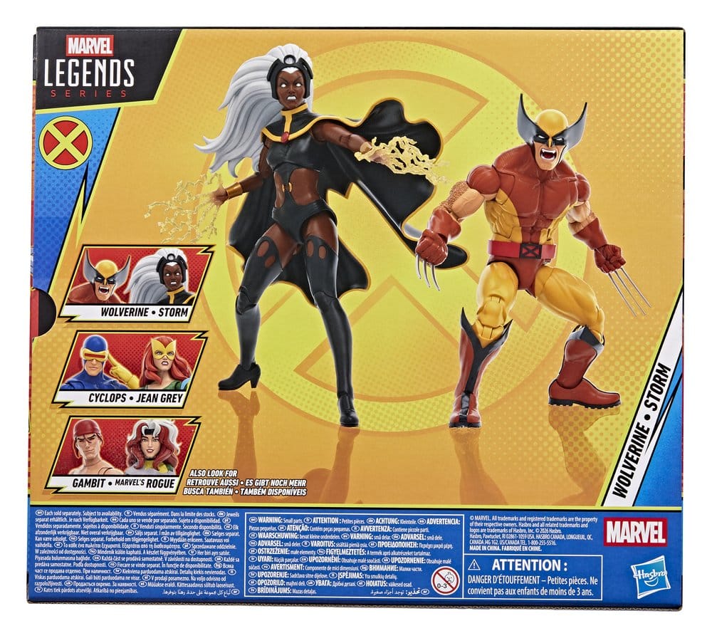 Marvel Legends Pack de 2 Figuras Storm & Wolverine 15 cm