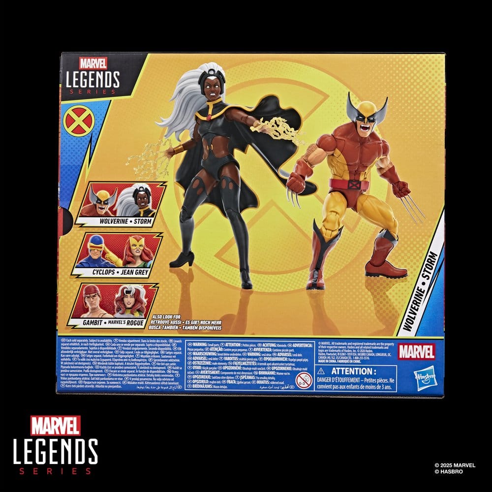 Marvel Legends Pack de 2 Figuras Storm & Wolverine 15 cm