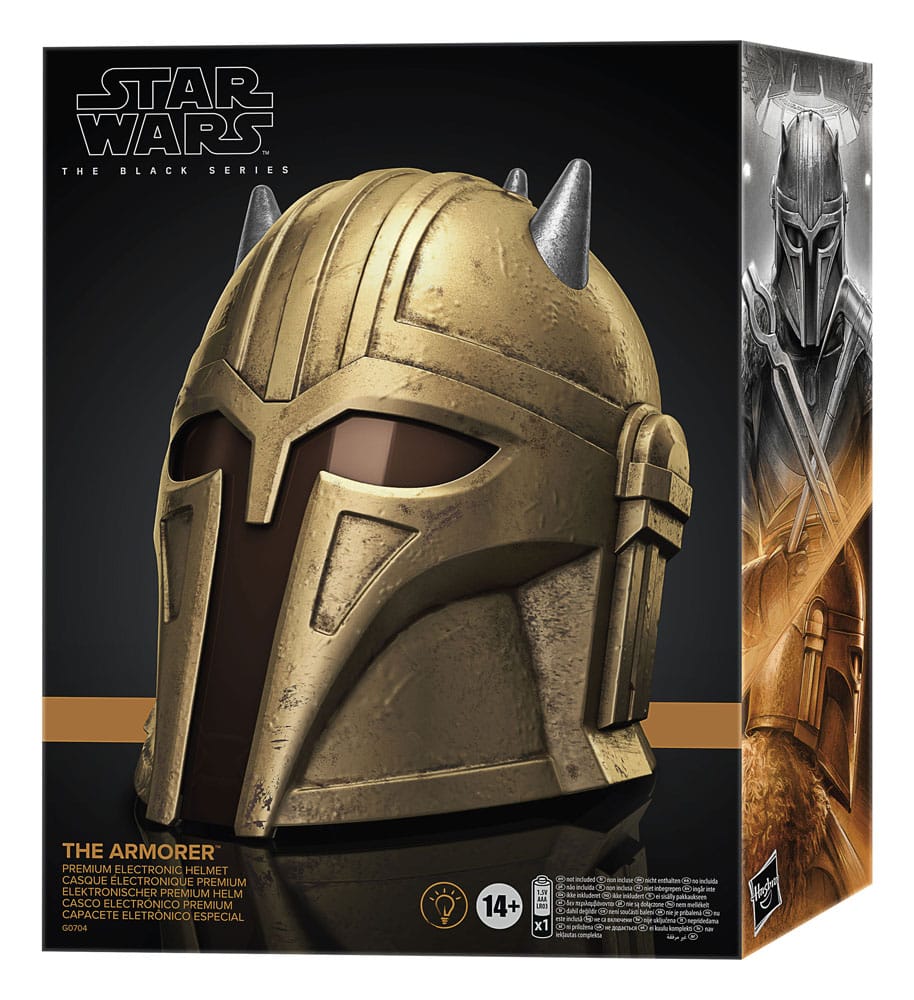Star Wars: The Mandalorian Black Series Casco electrónico The Armorer