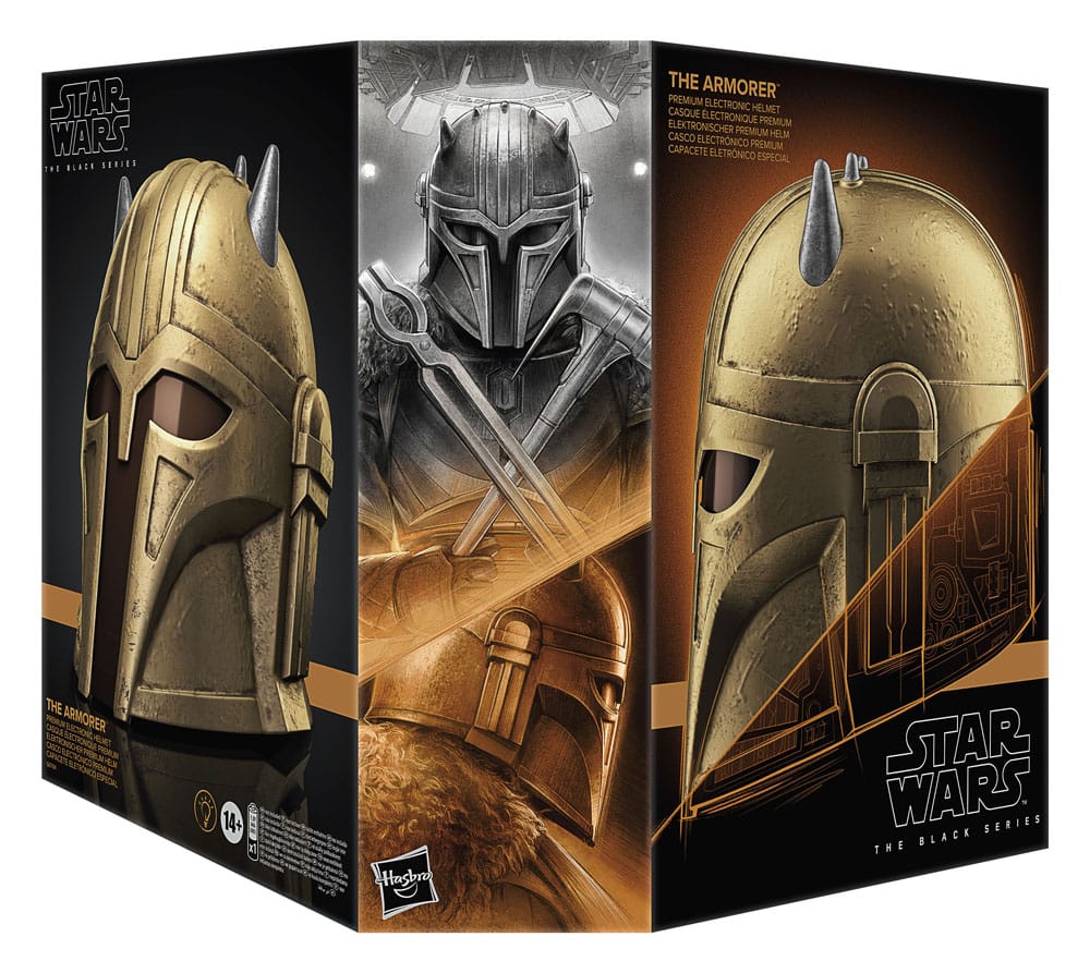 Star Wars: The Mandalorian Black Series Casco electrónico The Armorer