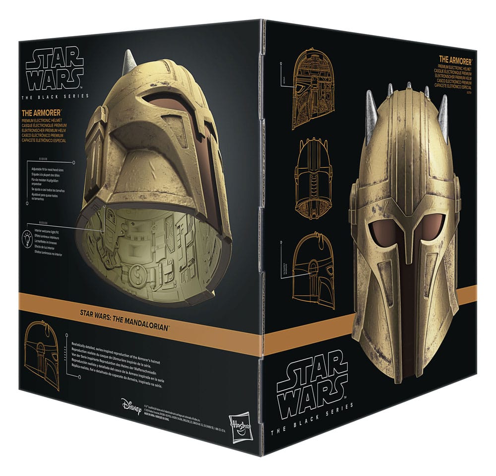 Star Wars: The Mandalorian Black Series Casco electrónico The Armorer