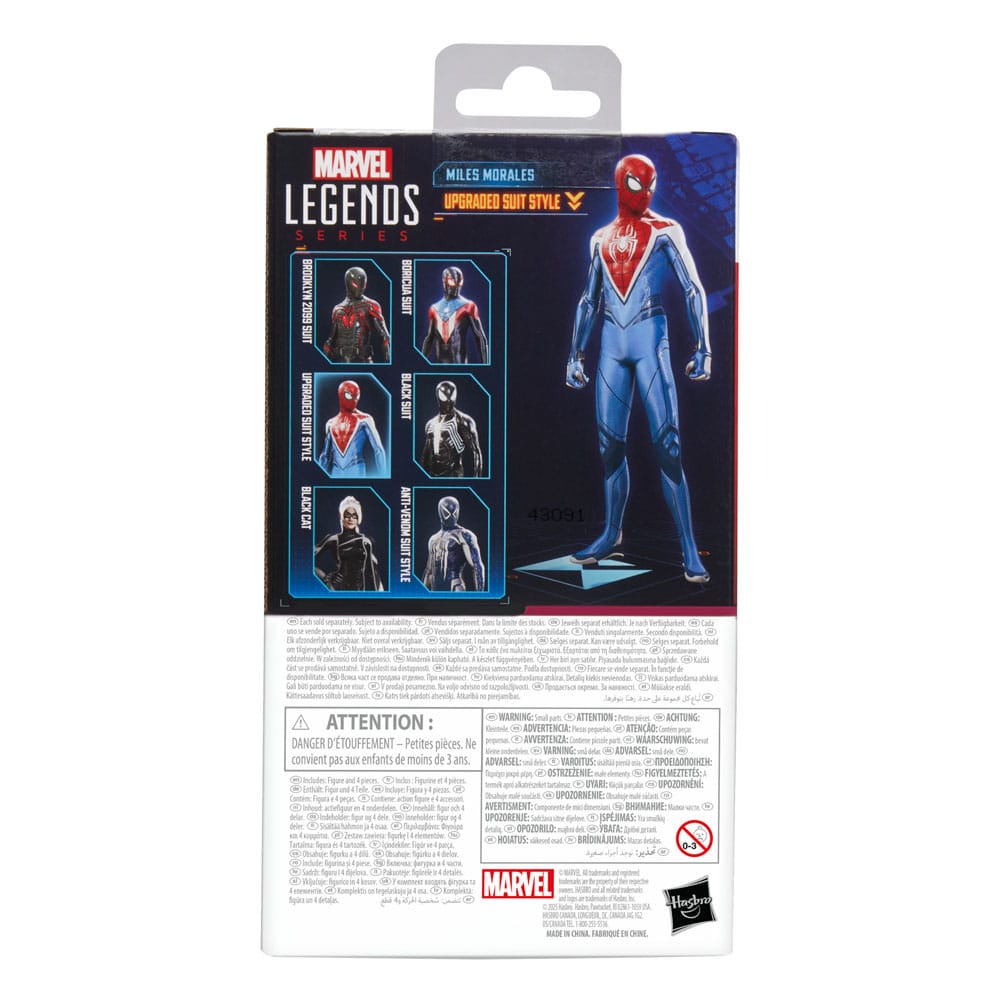 MILES MORALES UPGRADED SUIT STYLE VERSION FIGURA 15 CM SPIDER-MAN 2 MARVEL LEGENDS SERIES (Copia)