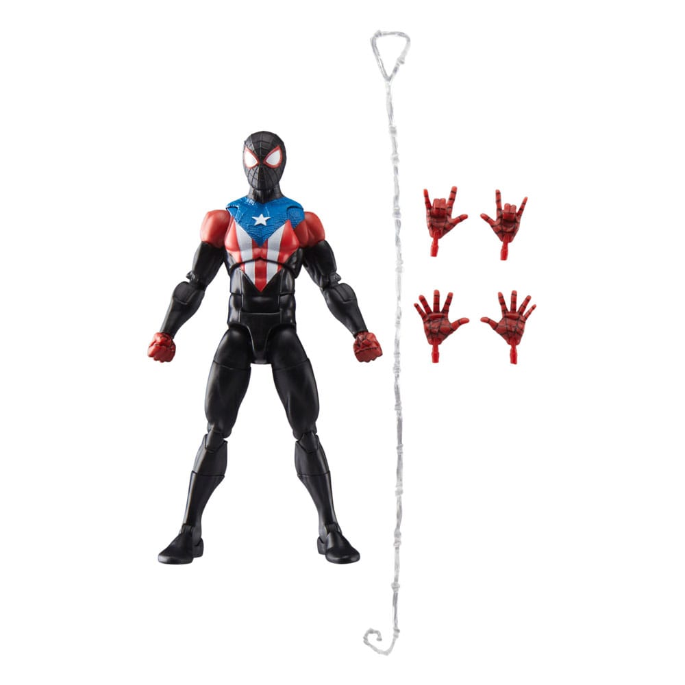 FIGURA HASBRO MARVEL LEGENDS SERIES SPIDER - MAN 2 MILES MORALES BORICUA SUIT