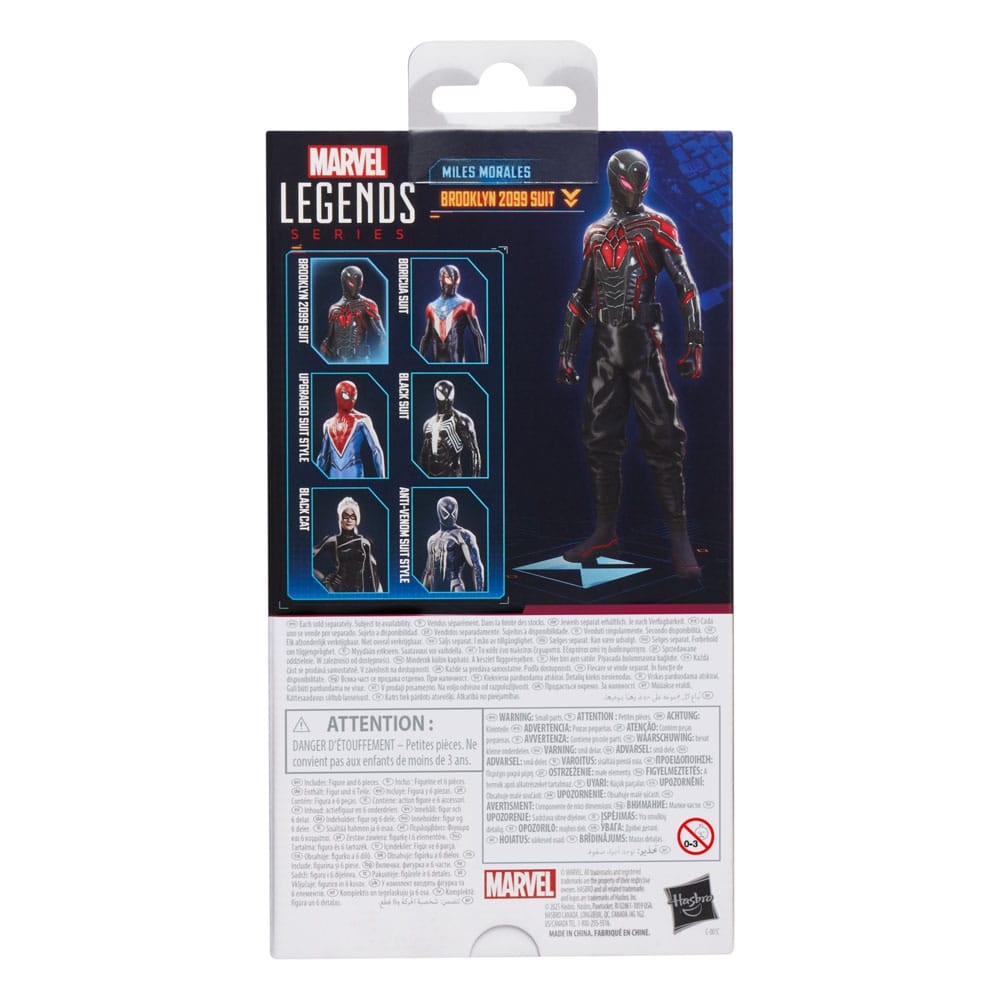 FIGURA HASBRO MARVEL LEGENDS SERIES SPIDER - MAN 2 MILES MORALES BROOKLYN 2099