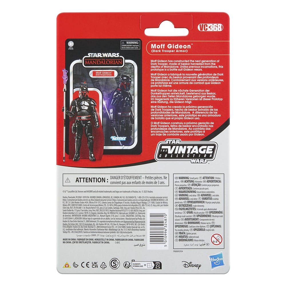 Star Wars: The Mandalorian Vintage Collection Figura Moff Gideon (Dark Trooper Armor) 10 cm