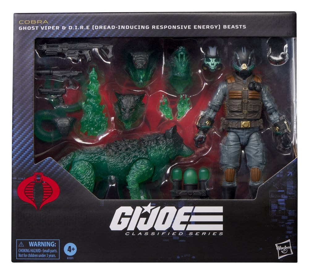 G.I. Joe Classified Series Figura #170 Ghost Viper & D.I.R.E. Beasts 15 cm