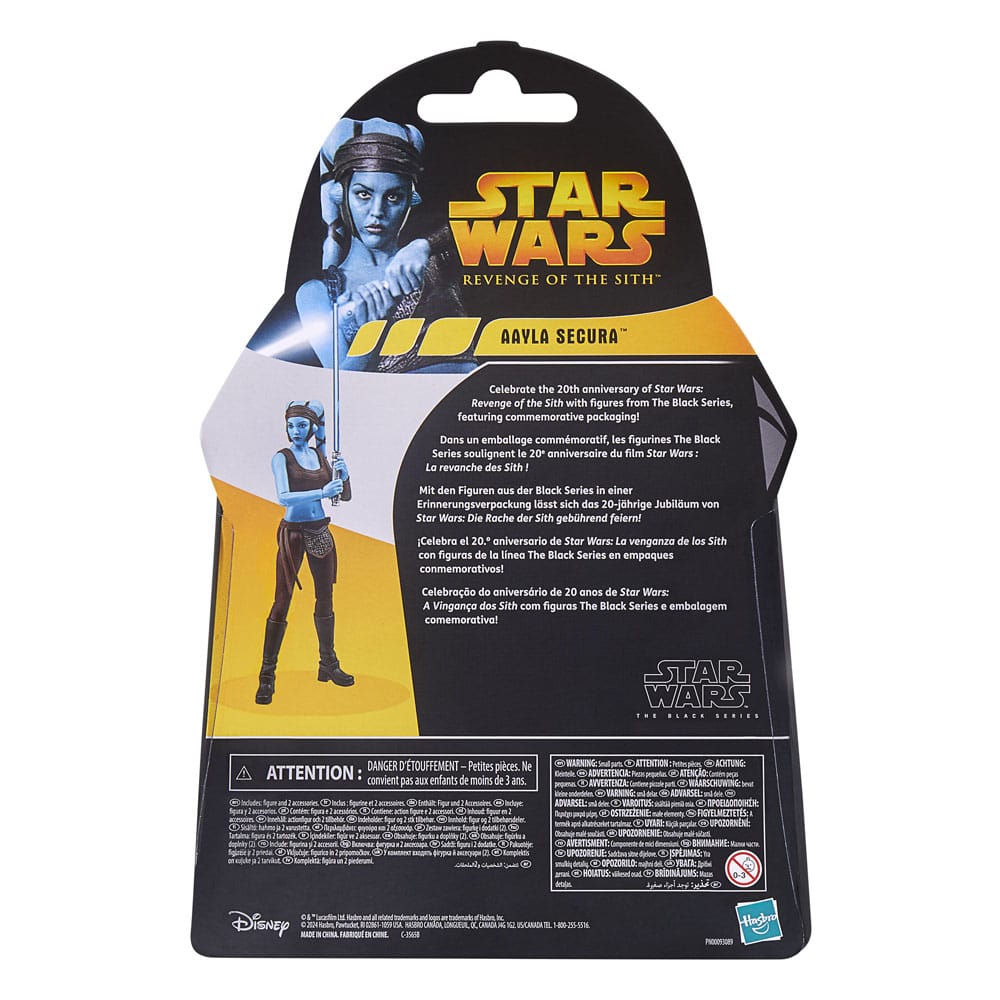 Star Wars Episode III Black Series Figura 20th Anniversary Aayla Secura 15 cm