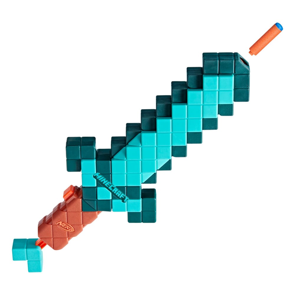 Minecraft NERF Espada de diamante Lanzadardos
