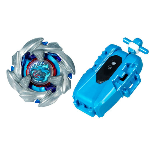 Beyblade X, Set premium de lanzador con cuerda y top Cobalt Dragoon 2-60C