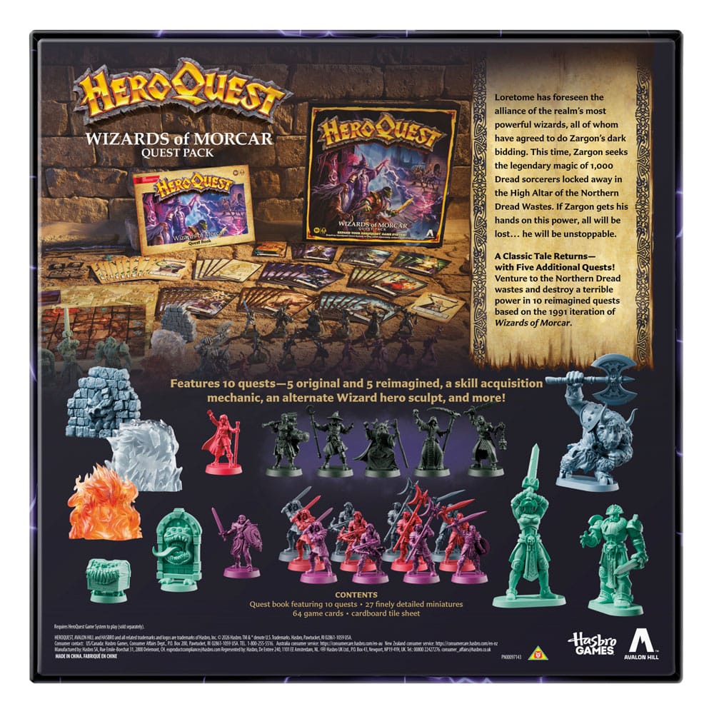 HeroQuest Expansión del Juego de Mesa Wizards of Morcar Pack de Misión *Edición Inglés*