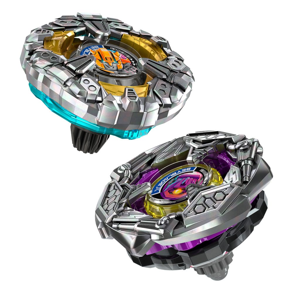 Colaboración Beyblade X and Transformers , Bumblebee 3-60GP vs. Shockwave 5-80O