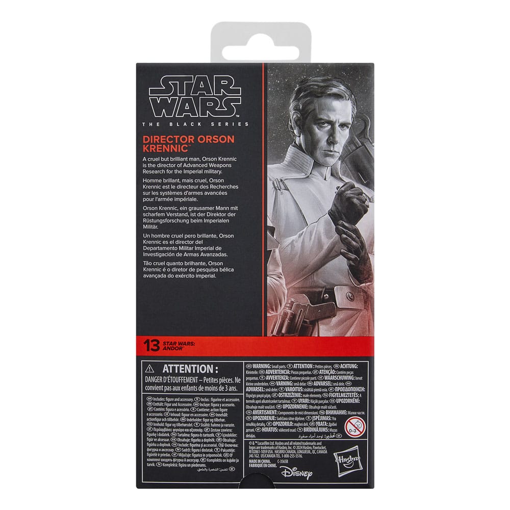 Star Wars: Andor Black Series Figura Director Orson Krennic 15 cm