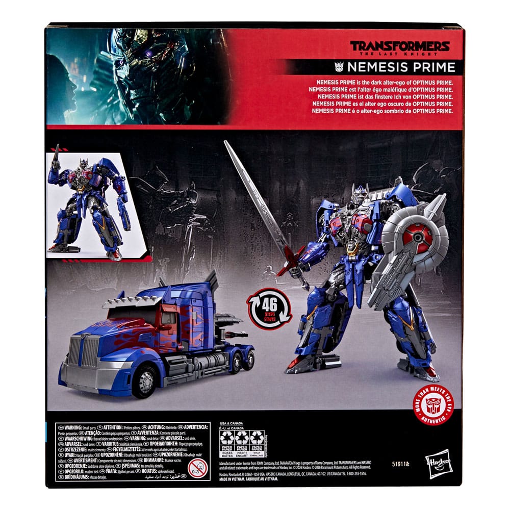 Transformers: el último caballero Studio Series Leader Class Figura Nemesis Prime 22 cm