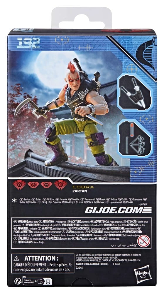 その他 GIORNA G.I. Joe Classified Series Figura #192 Ninja Force Zartan 15 cm