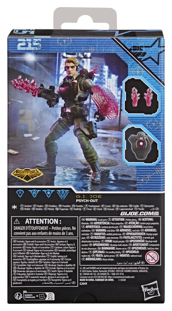 G.I. Joe Classified Series Figura Night Force: Psych-Out 15 cm