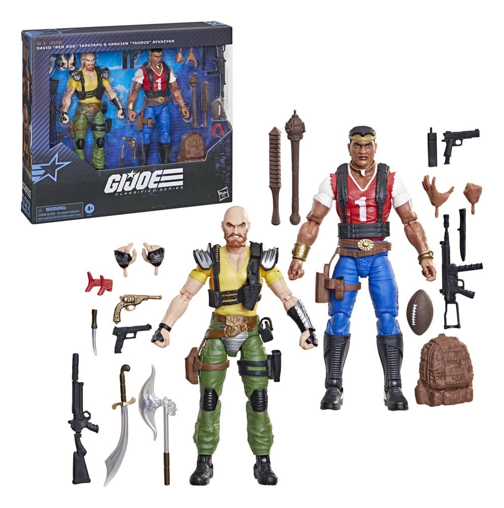 G.I. Joe Classified Series Pack de 2 Figuras #193 David "Red Dog" Taputapu & Varujan "Taurus" Ayvazyan 15 cm