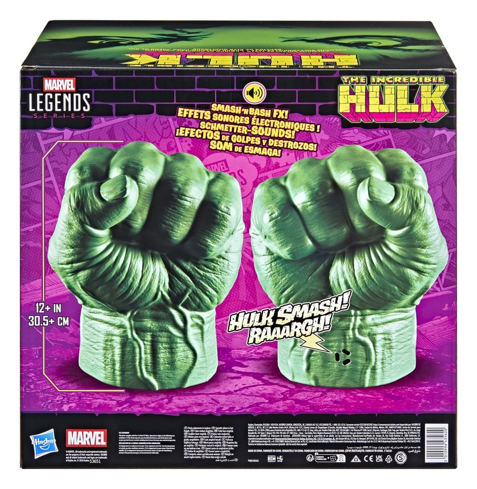 The Incredible Hulk Marvel Legends Puños Premium para Juego de Rol
