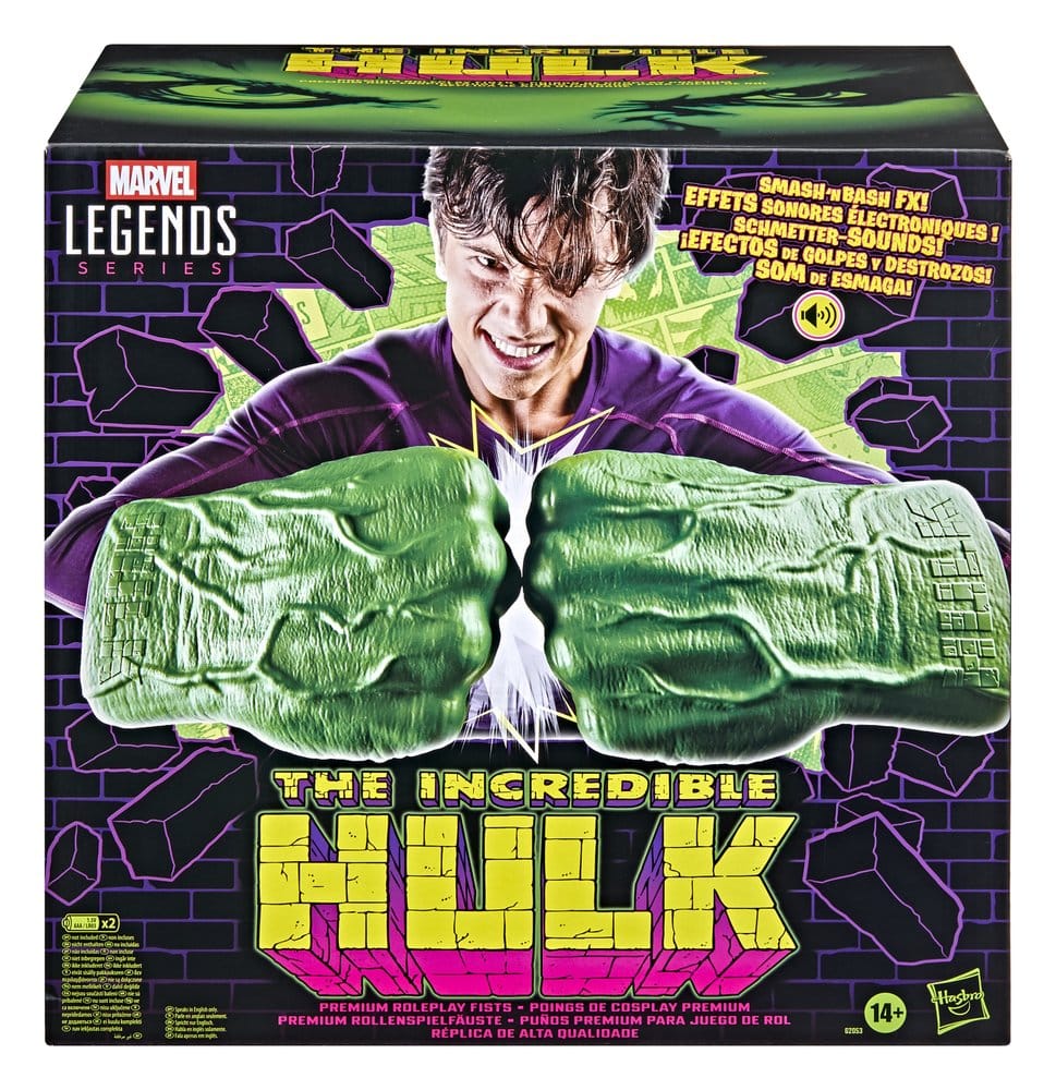 The Incredible Hulk Marvel Legends Puños Premium para Juego de Rol
