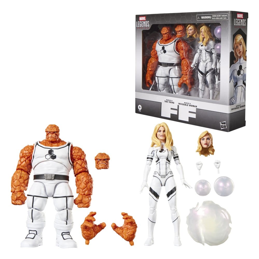 Future Foundation Marvel Legends Pack de 2 Figuras The Thing & Invisible Woman 15 cm