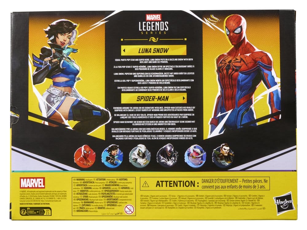 Marvel Rivals Marvel Legends Pack de 2 Figuras Spider-Man & Luna Snow 15 cm
