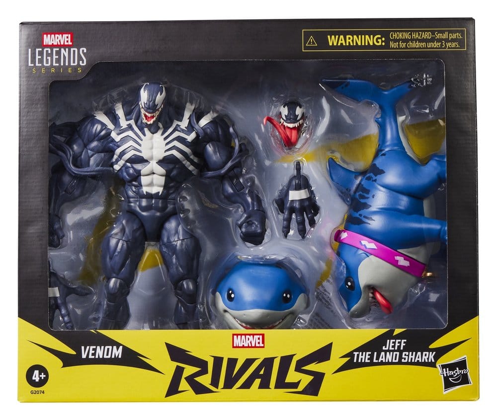Marvel Rivals Marvel Legends Pack de 2 Figuras Venom & Jeff the Land Shark 15 cm